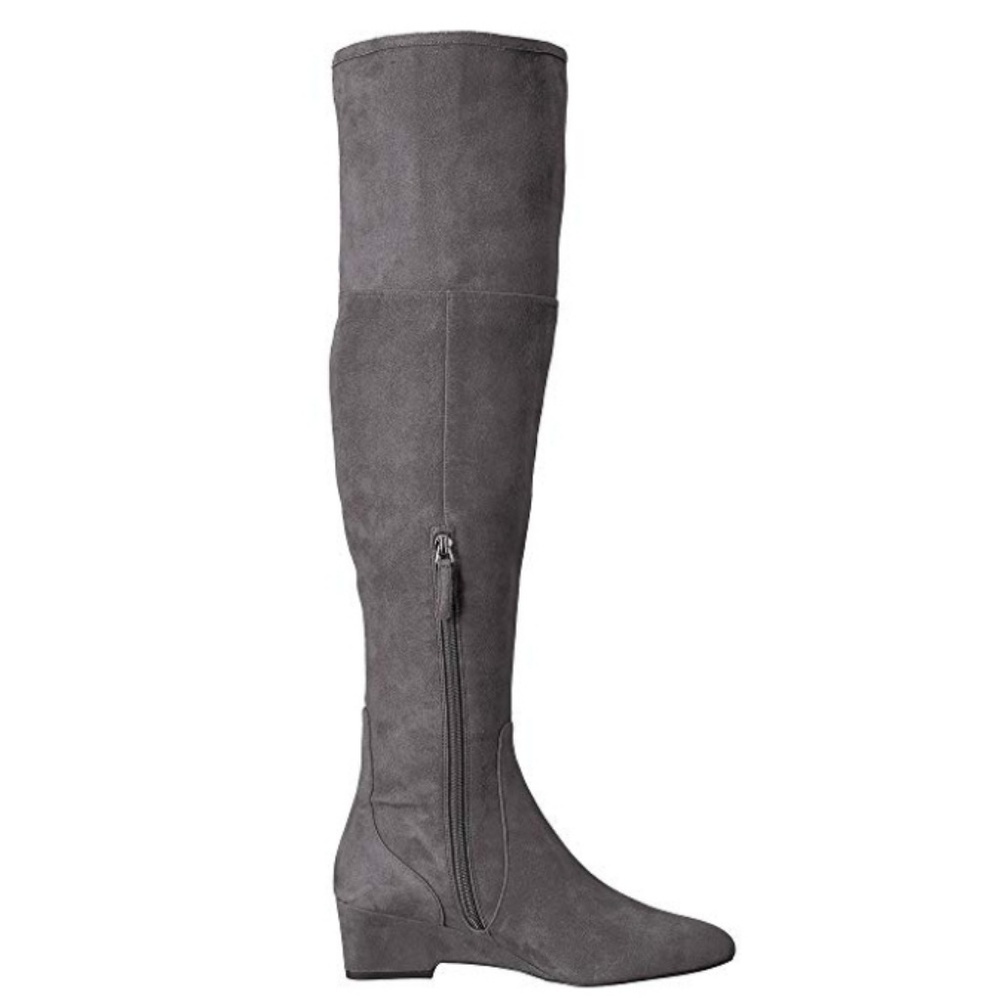 Nine West Gray Suede OTK Boots - Picture 3 of 6